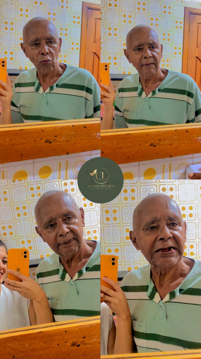 Registro dos moradores em momento cotidiano.